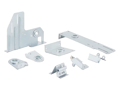 Vernietete Halterung für das Garagentor